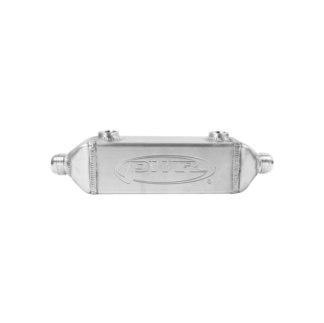 UNIVERSAL Water To Oil Engine Oil Cooler 3"x 3"x 8" With -16 AN Water Outlets