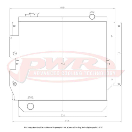JEEP Wrangler TJ PowerTech Engines (1997 - 2007) 55mm Radiator