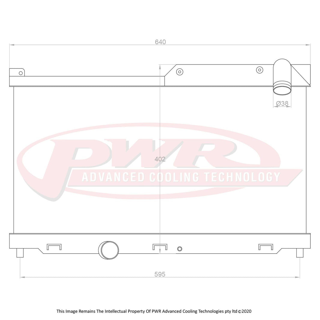 MAZDA RX7 FD Series 6 - 8 13BTT Rotary Engine (1992 - 2002) 55mm Radiator