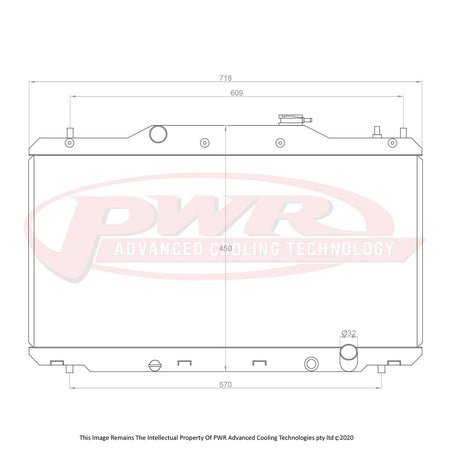 HONDA Integra DC5 KA20 Engine (2001 - 2006) 42mm Radiator