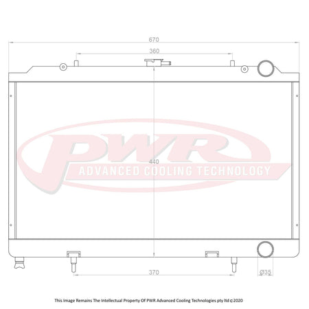 NISSAN Silvia 180SX S13 CA18, CA18DET Engines (1988 - 1994) 42mm Radiator