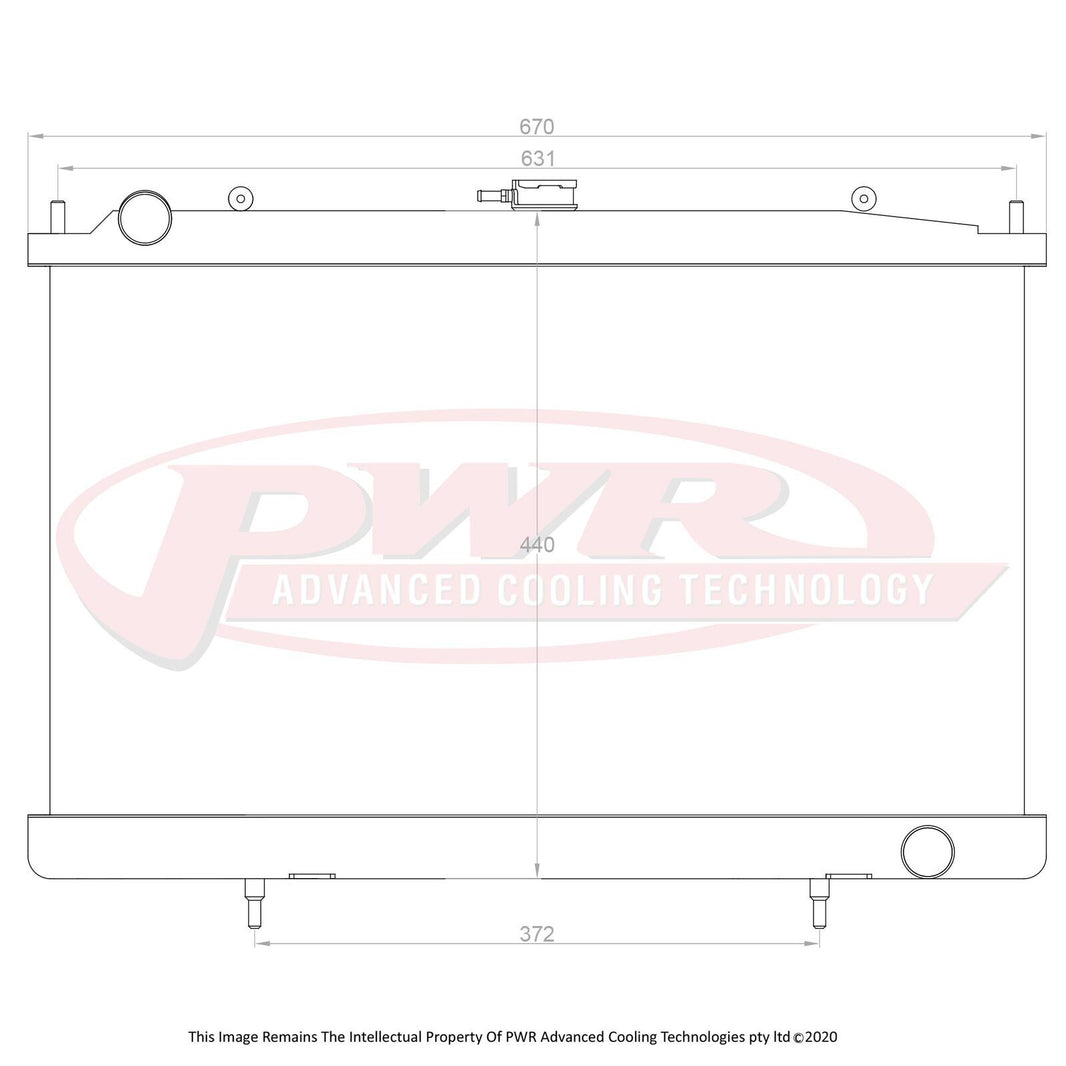 NISSAN Silvia, 200SX S14, S15 SR20 and SR20DET Engine (1993 - 2002) 42mm Radiator