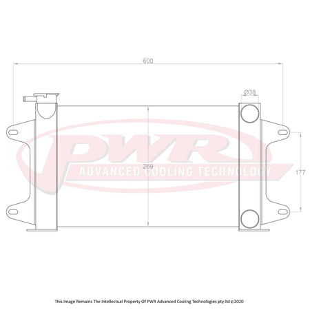 MAZDA R100 10A, 12A, 13B Rotary Engine (1967 - 1971) 55mm Radiator