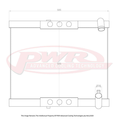 MAZDA RX7 FC Series 4 13BT Rotary Engine (1985 - 1989) 475mm Mount Centres 42mm Radiator