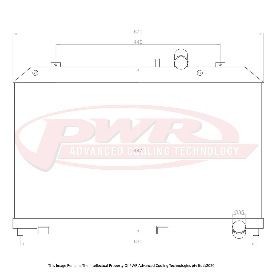 MAZDA RX8 Series 1 13B Renesis Rotary Engine (2002 - 2008) 42mm Radiator