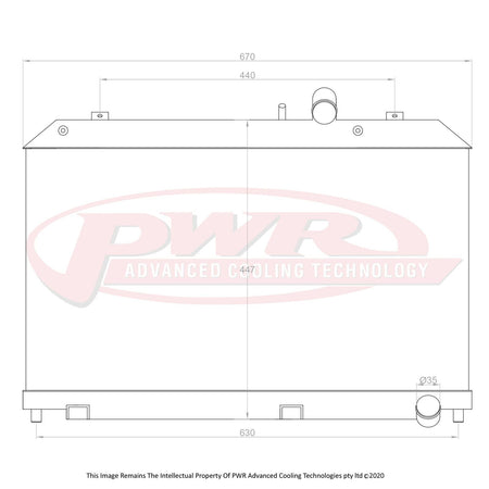 MAZDA RX8 Series 1 13B Renesis Rotary Engine (2002 - 2008) 42mm Radiator