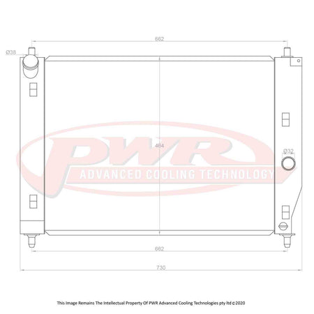 CHEVROLET Corvette C6 LS2, LS3 & LS7 Engines (2005 - 2013) 42mm Radiator