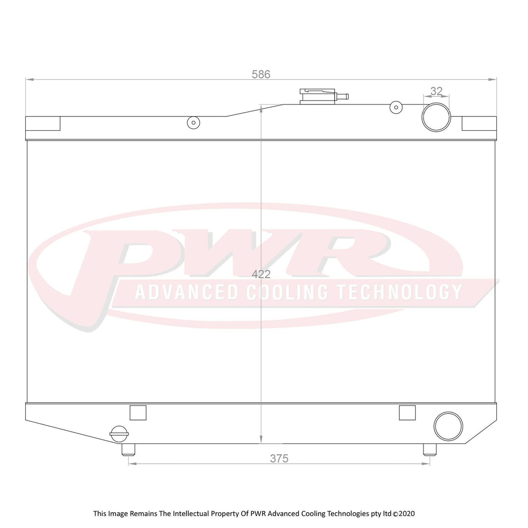 TOYOTA Sprinter AE86 4AGE Engine (1983 - 1987) 42mm Radiator