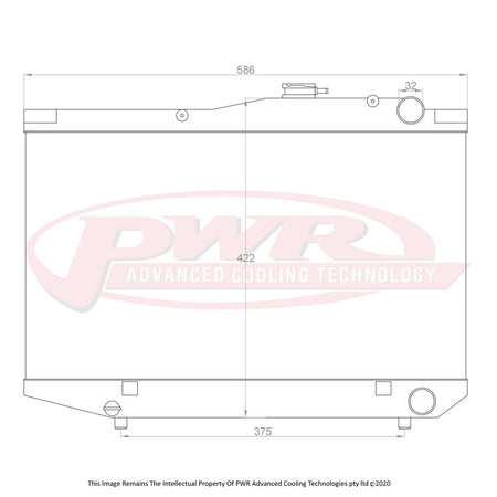 TOYOTA Sprinter AE86 4AGE Engine (1983 - 1987) 42mm Radiator