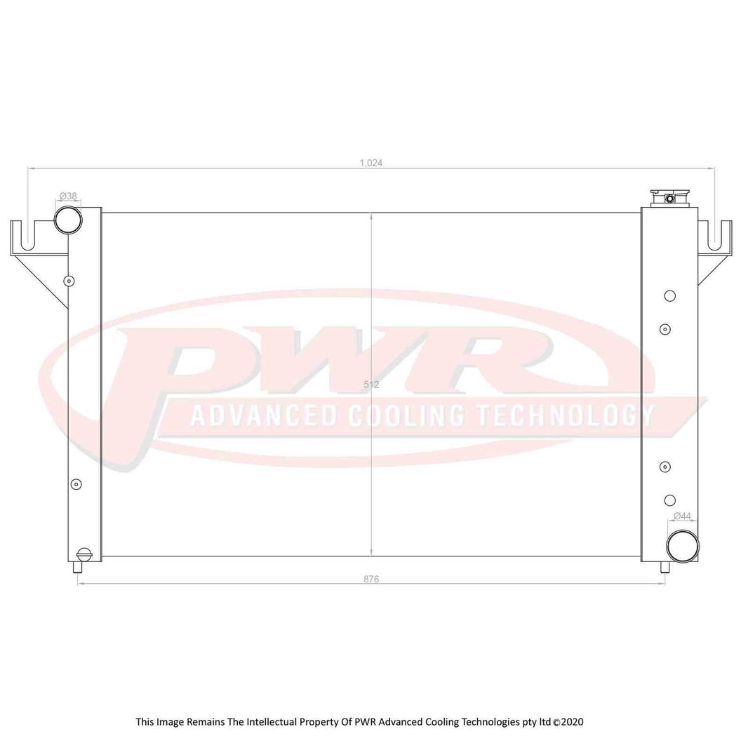 DODGE Ram 1500, 2500 & 3500 Magnum V6 & V8 Engines (1994 - 2001) 55mm Radiator