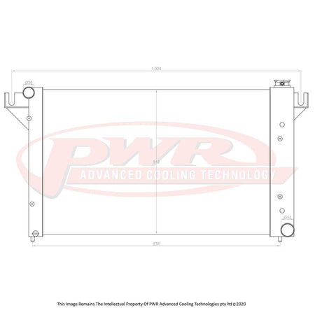DODGE Ram 1500, 2500 & 3500 Magnum V6 & V8 Engines (1994 - 2001) 55mm Radiator