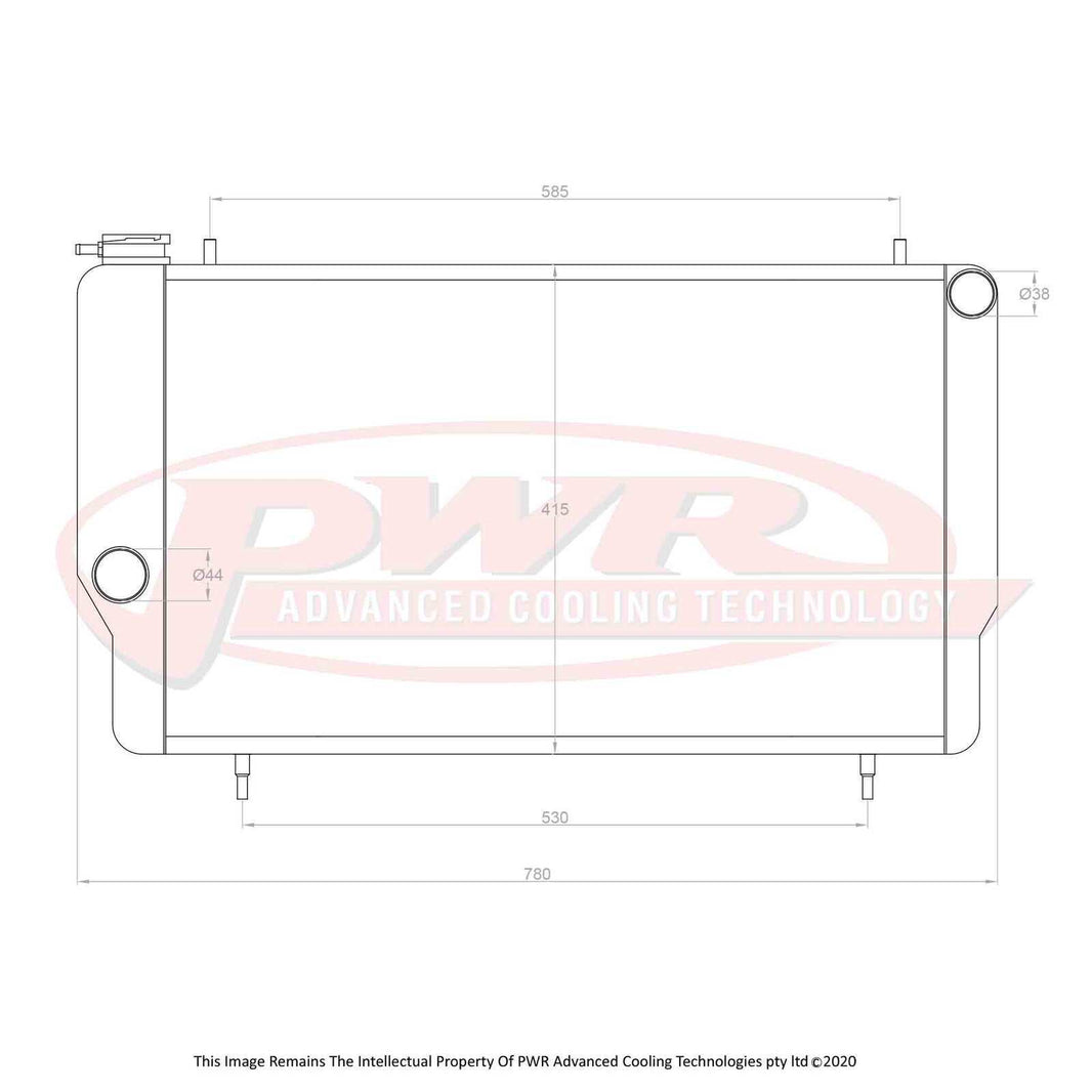 FORD Capri Cleveland V8 Engine (1968 - 1973) 55mm Radiator