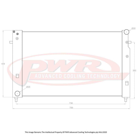 HOLDEN Monaro V2 CV8 LS V8 Engine (2001 - 2002) 55mm Radiator