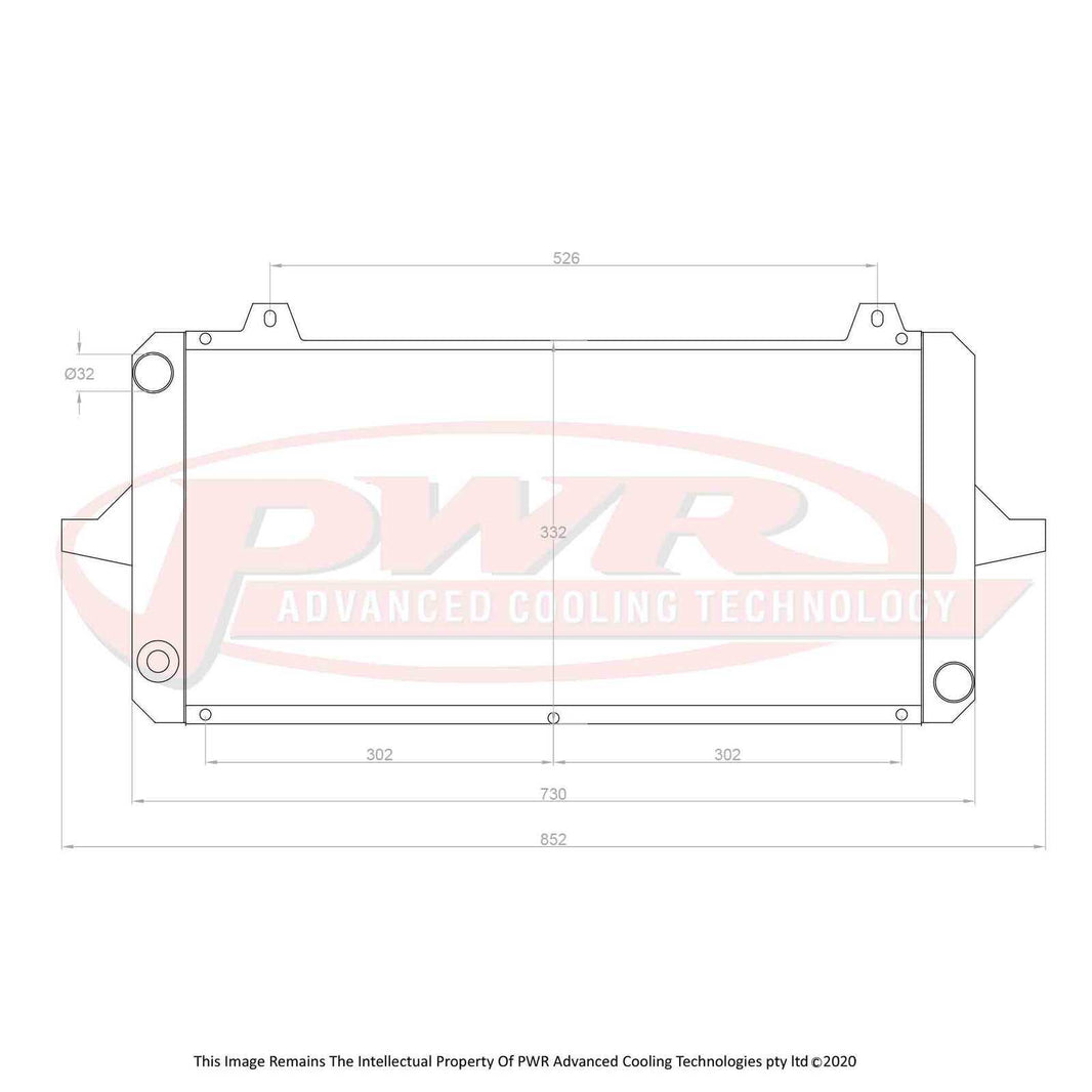 FORD Sierra Cosworth YBD Engine (1986 - 1992) 42mm Radiator