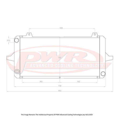 FORD Sierra Cosworth YBD Engine (1986 - 1992) 42mm Radiator