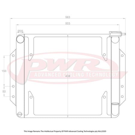 NISSAN Datsun 1600 510 SR20 Engine (1967 - 1973) Crossflow Suits 16" SPAL Thermo 55mm Radiator
