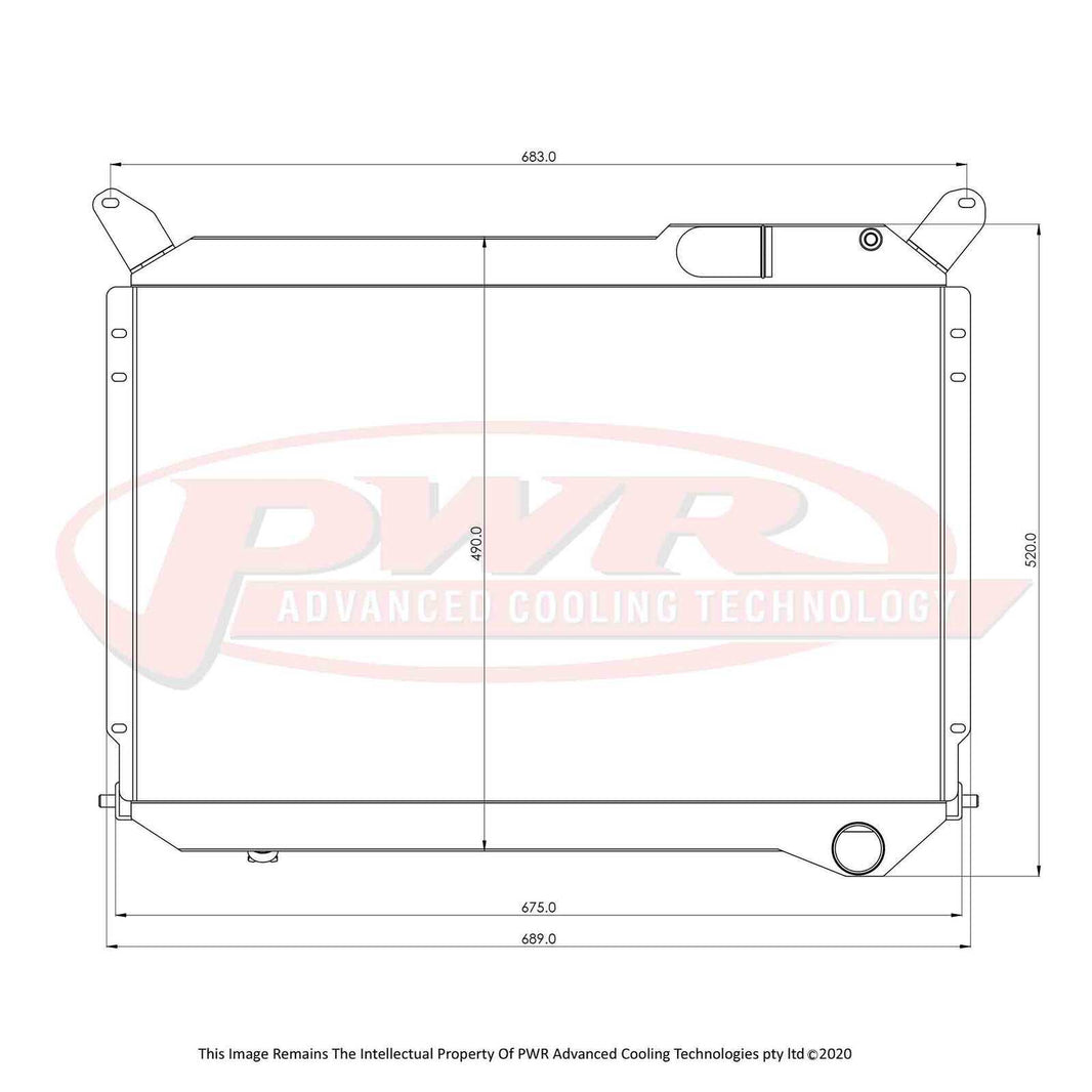NISSAN 300ZX Z31 VG30E & VG30ET Engines (1983 - 1989) 42mm Radiator
