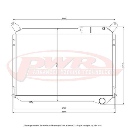 NISSAN 300ZX Z31 VG30E & VG30ET Engines (1983 - 1989) 42mm Radiator