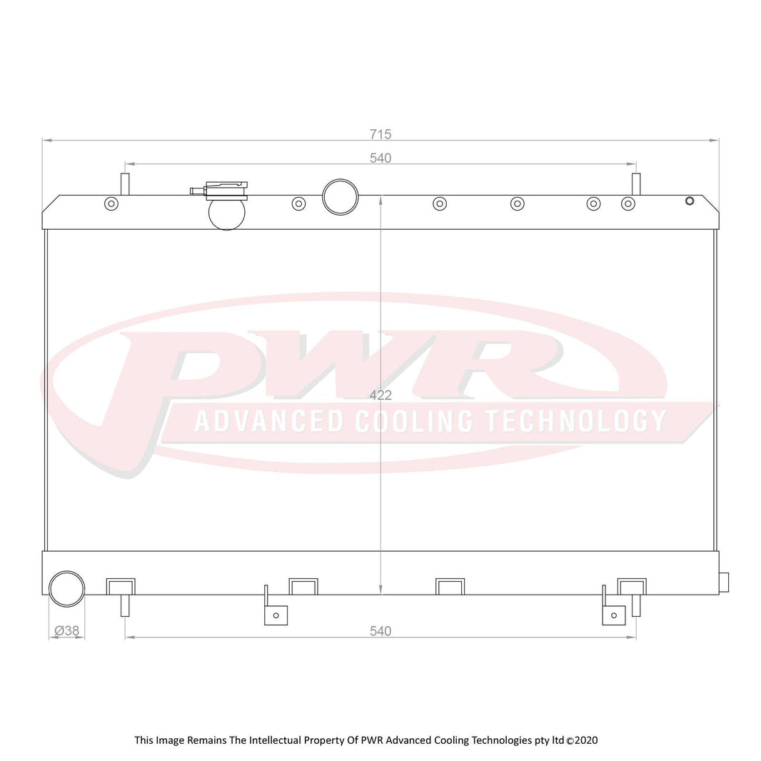 SUBARU Impreza WRX 2.0L Engine (2003 - 2007) 42mm Radiator