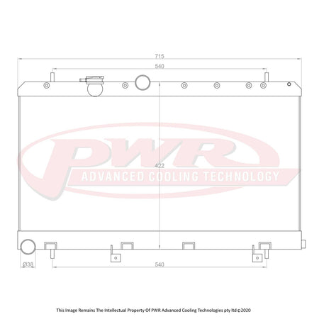 SUBARU Impreza WRX 2.0L Engine (2003 - 2007) 42mm Radiator