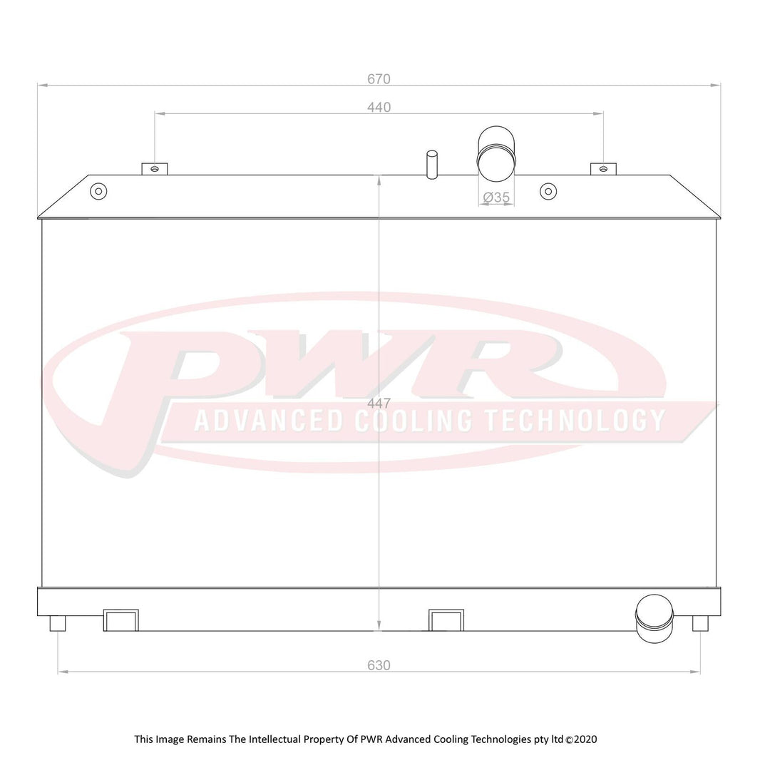 MAZDA RX8 Series 1 13B Renesis Rotary Engine (2002 - 2008) 55mm Radiator