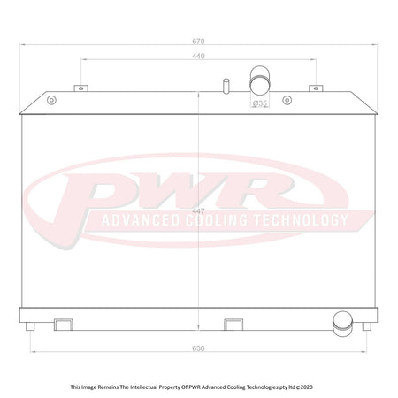 MAZDA RX8 Series 1 13B Renesis Rotary Engine (2002 - 2008) 55mm Radiator