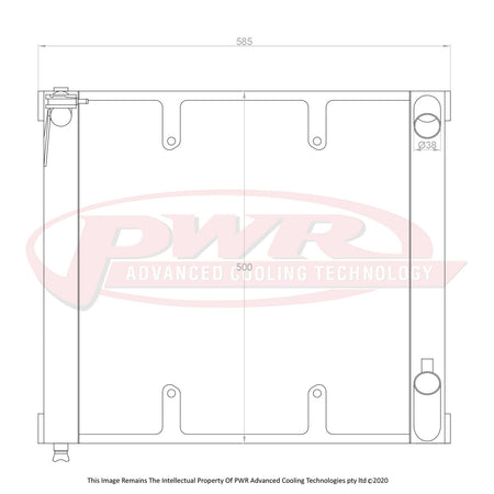 MAZDA RX7 FC Series 5 13BT Rotary Engine (1989 - 1992) 2-Pass 55mm Radiator with 16" SPAL Fan Mounts