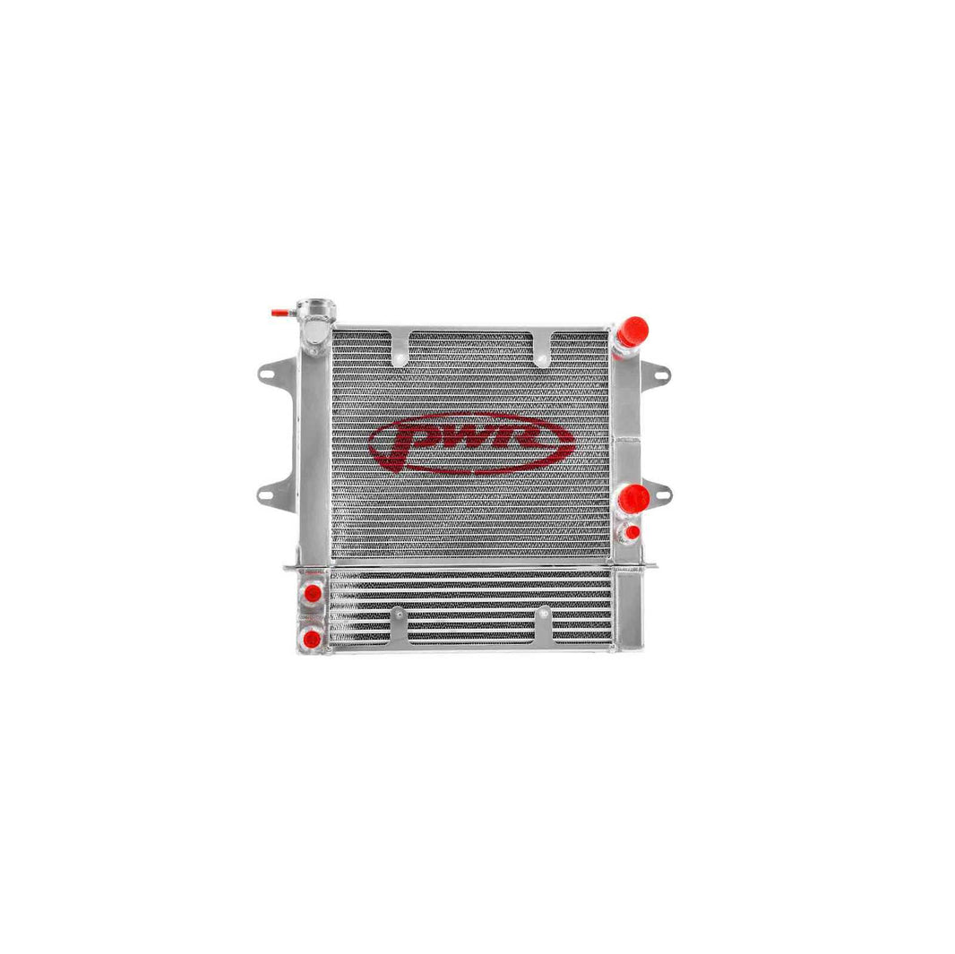 MAZDA R100 10A, 12A, 13B Rotary Engine (1967 - 1971) With Mounts To Suit 16" SPAL Thermo 55mm Radiator and 55mm Oil Cooler Kit