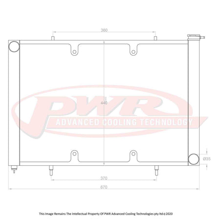 NISSAN Silvia, 180SX S13 SR20 and SR20DET Engine (1988 - 1994) 55mm Crossflow Radiator with 16" SPAL Fan mounts