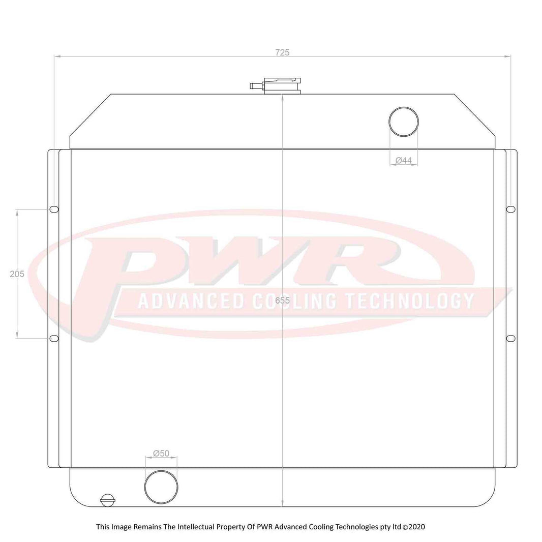 FORD F100 Cleveland V8 Engine (1976) 55mm Radiator