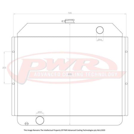 FORD F100 Cleveland V8 Engine (1976) 55mm Radiator