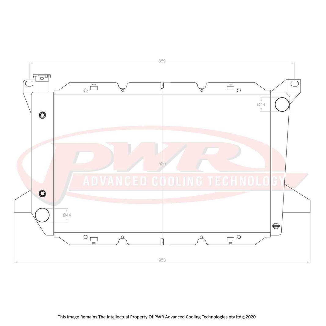 FORD F150 V8 Engine Automatic Transmission (1997 - 2004) 68mm Radiator