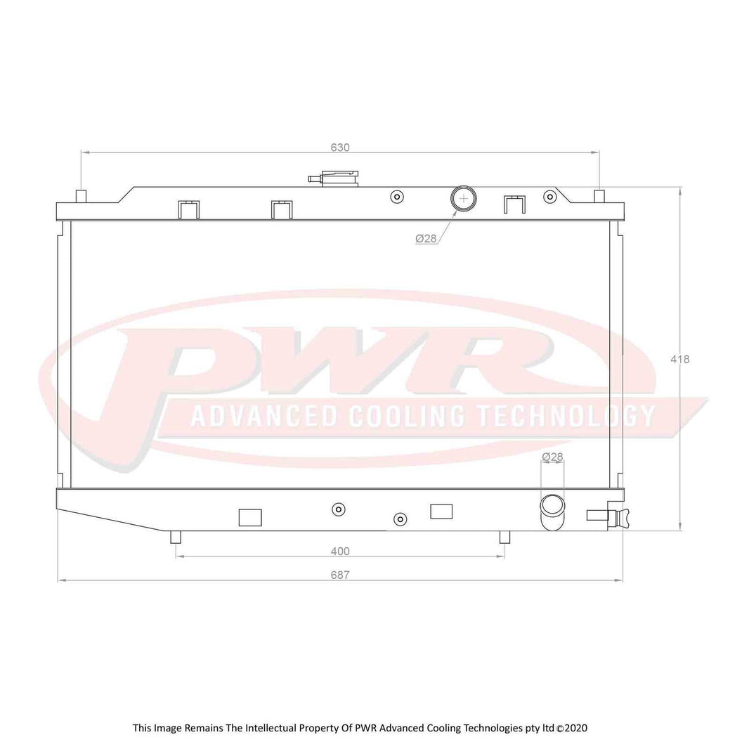 HONDA CR-X EF B16A Engine (1988 - 1991) 42mm Radiator