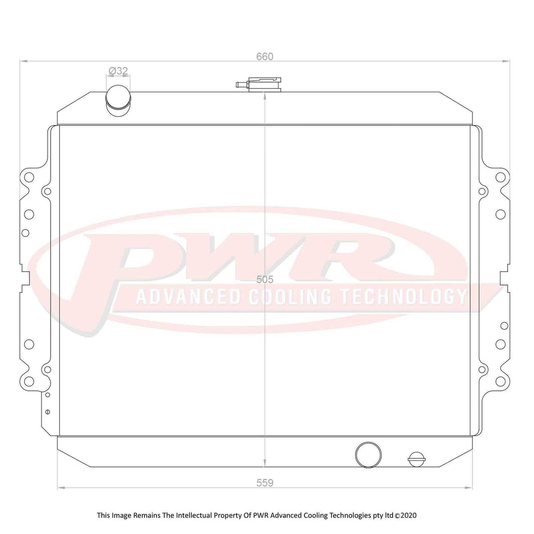 HOLDEN Rodeo TF 2.8TD Engine (1988 - 2003) 55mm Radiator