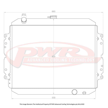 HOLDEN Rodeo TF 2.8TD Engine (1988 - 2003) 55mm Radiator