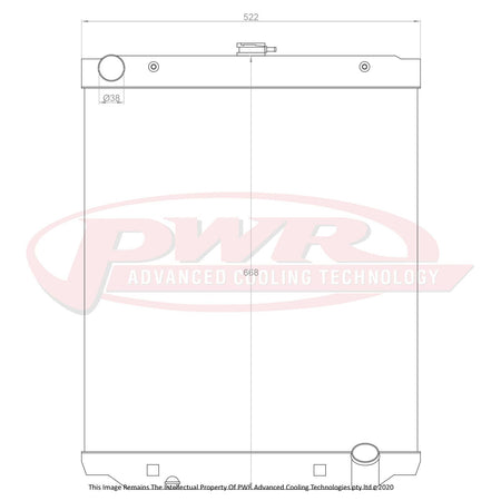 TOYOTA Landcruiser HDJ79 1HDFTE Engine (2001 - 2007) 55mm Radiator
