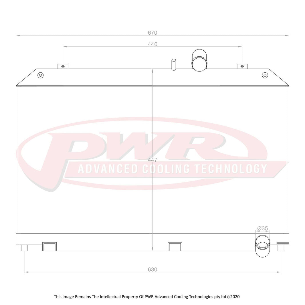 MAZDA RX8 Series 2 13B Renesis Rotary Engine (2008 - 2012) 42mm Radiator