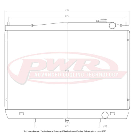 NISSAN Navara D22 ZD30DDT Diesel Engine (1997 - 2004) 42mm Radiator
