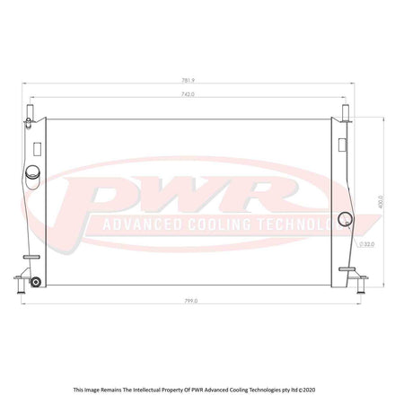 FORD Focus XR5 2.5L Engine (2006 - 2011) 42mm Radiator