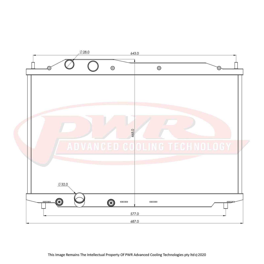 HONDA Civic Type-R FD2 K20A Engine (2006 - 2011) 42mm Radiator