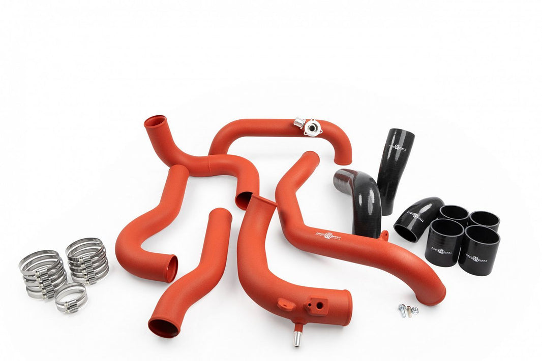 Process West Next Gen Ranger Raptor Intercooler Piping Kit - Red (Compatible with Process West Stage 2 Intercooler)