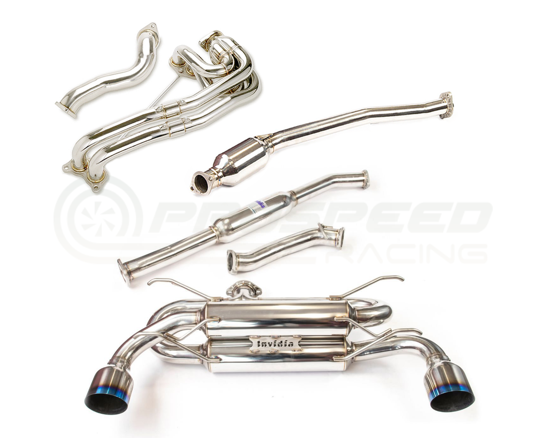 Invidia R400 Ti Tip Engine Back Exhaust Package w/PSR Unequal Headers - Subaru BRZ/Toyota 86 22+