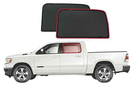 Dodge RAM Crew Cab 5th Generation Car Rear Window Shades (DT; 2019-Present)*