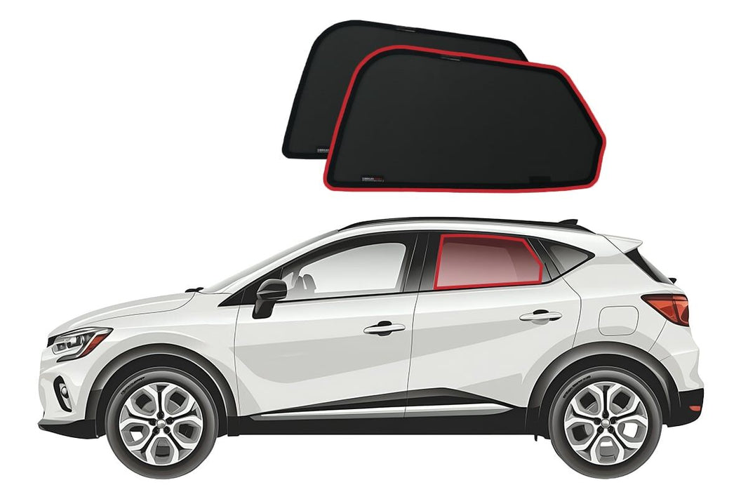 Renault Captur 2nd Generation (JB/JE; 2019-Present) | Mitsubishi ASX 2nd Generation Car Rear Window Shades (European Market) (2023-Present)