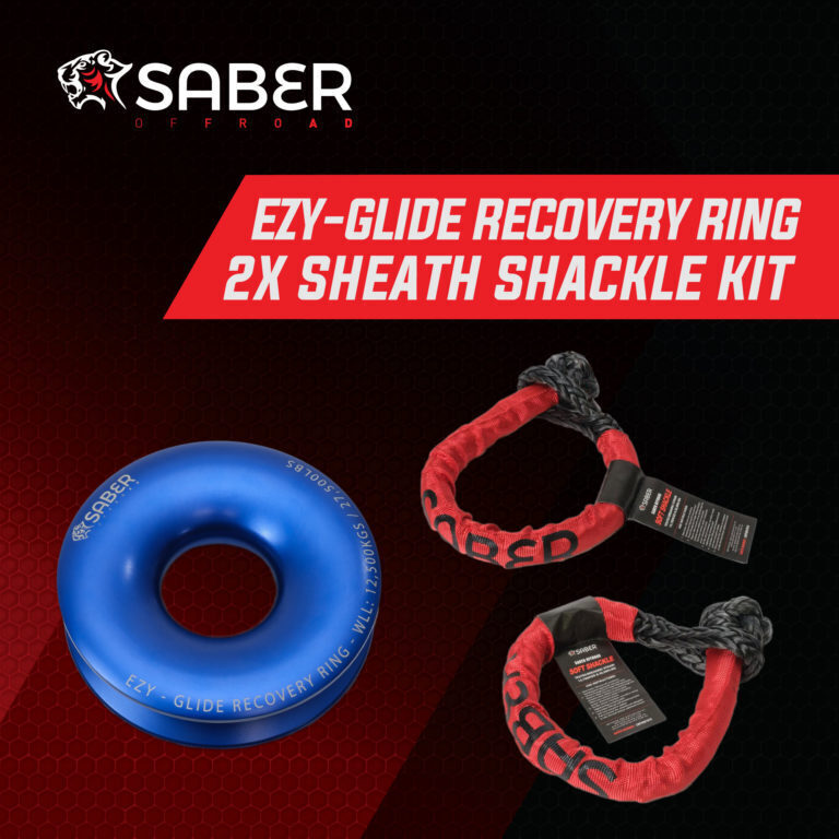 Ezy-Glide 12,500 Wll Recovery Ring , Bag & Twin Sheath Soft Shackles