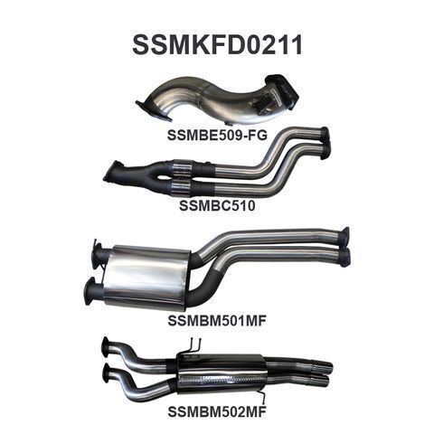 FG XR6 Turbo Ute 3in Dual Turbo Back