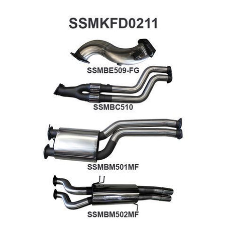 FG XR6 Turbo Ute 3in Dual Turbo Back