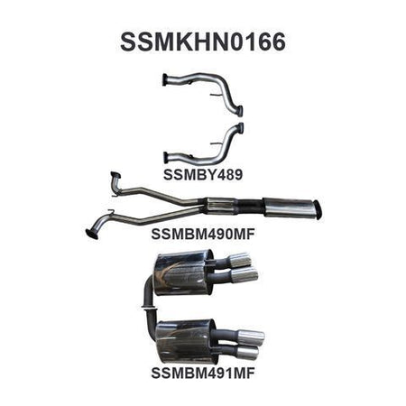 VE V8 Sedan Wagon 2.5in Catback Muffler/Muffler