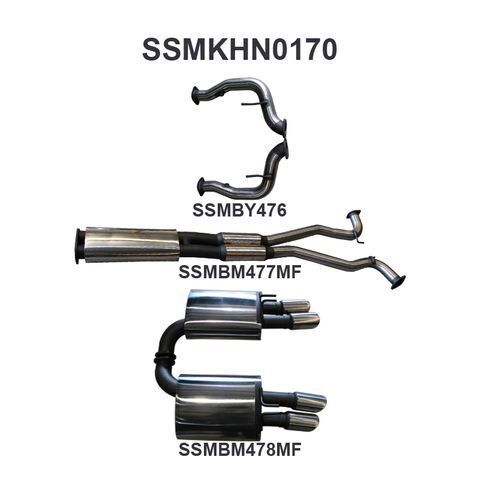 VE V8 Sedan Wagon 3in Catback Muffler/Muffler
