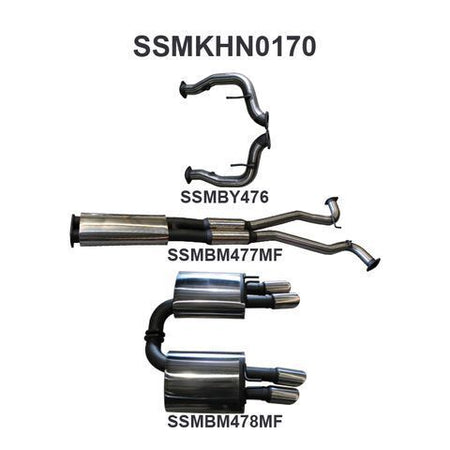 VE V8 Sedan Wagon 3in Catback Muffler/Muffler